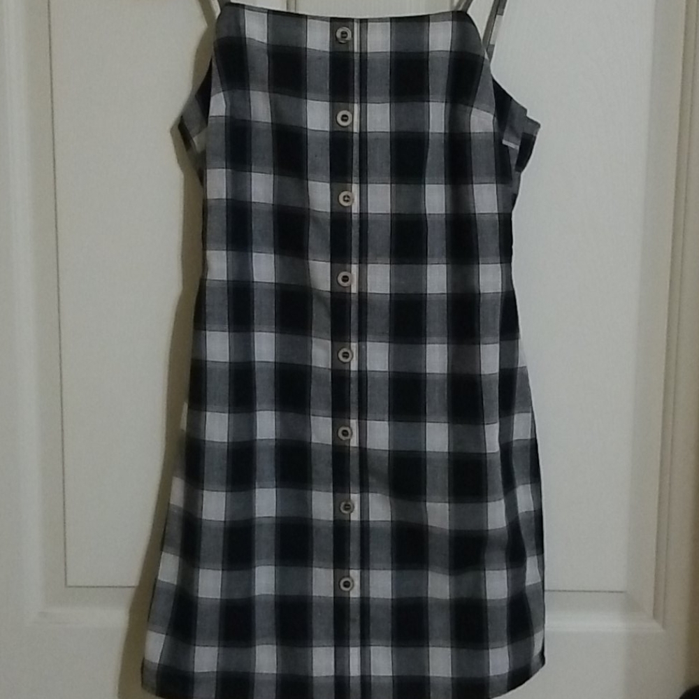Gingham Summer Open back Mini dress